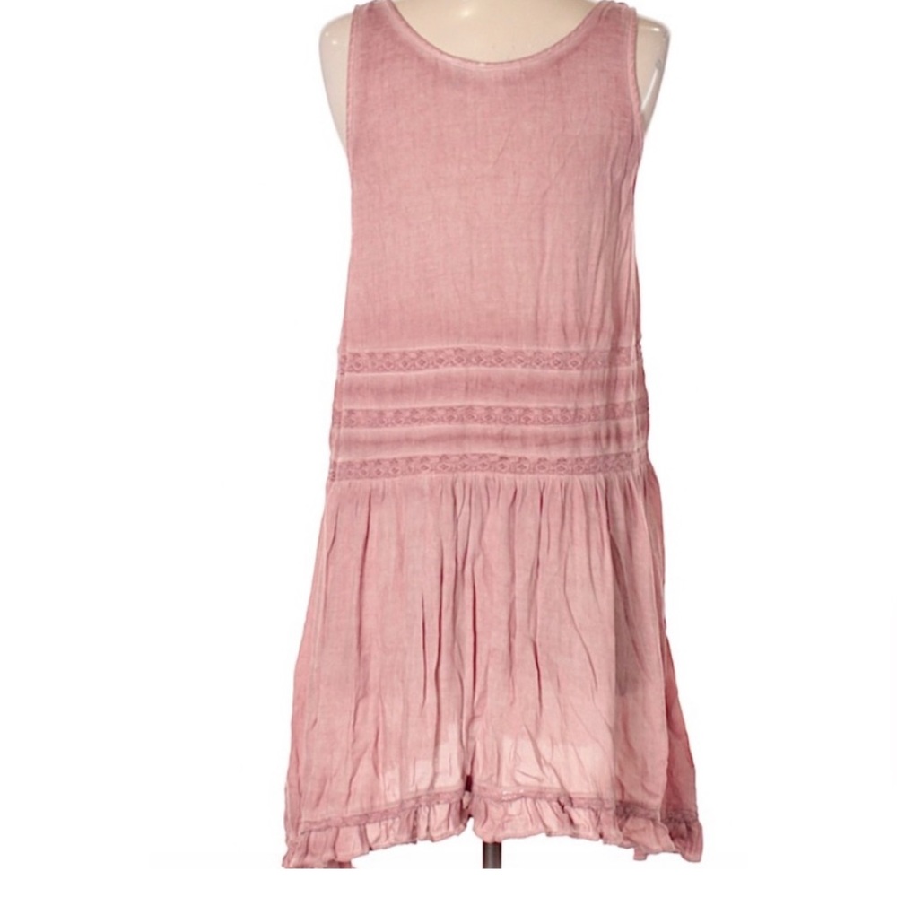 Dusty rose pink shift dress